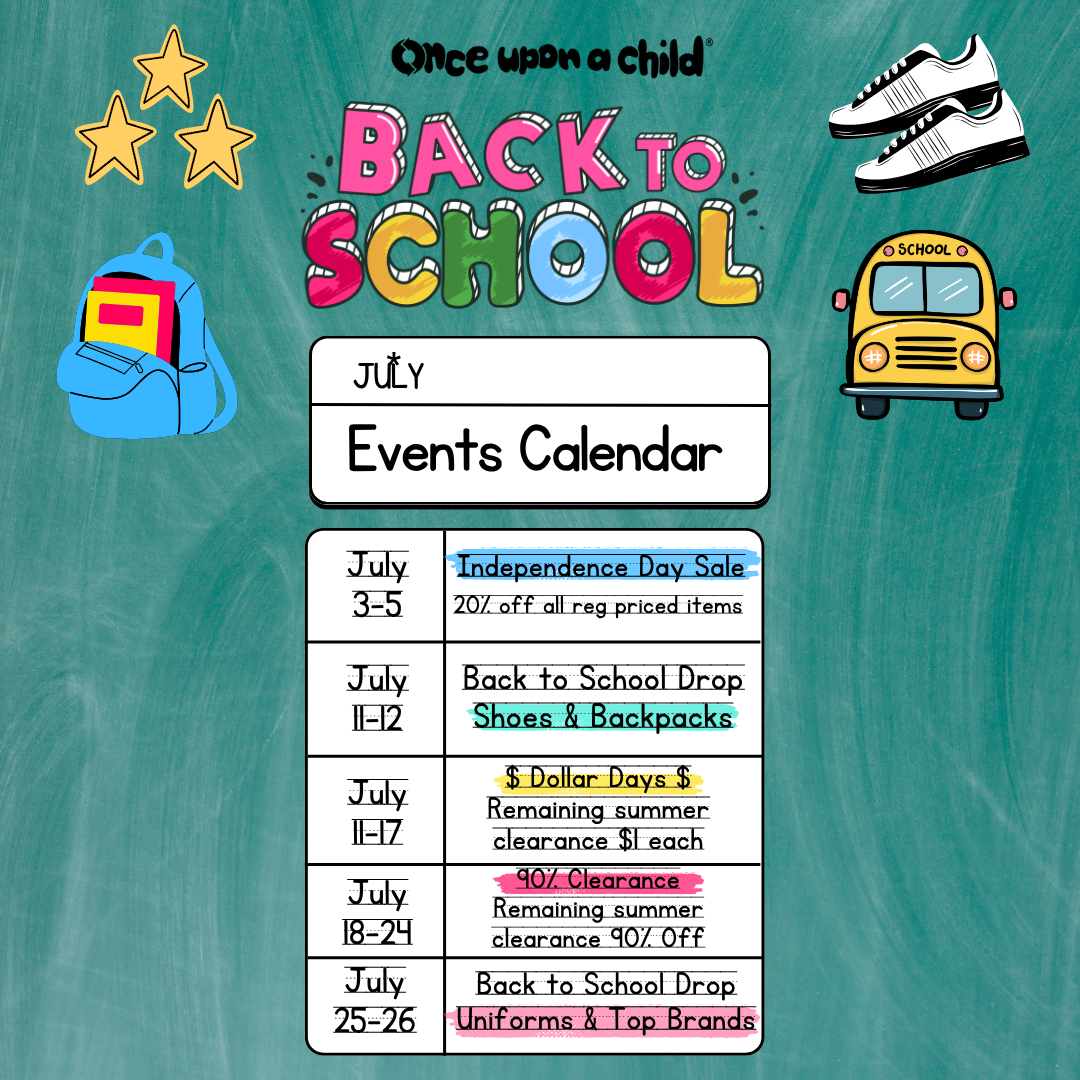 july events sign
